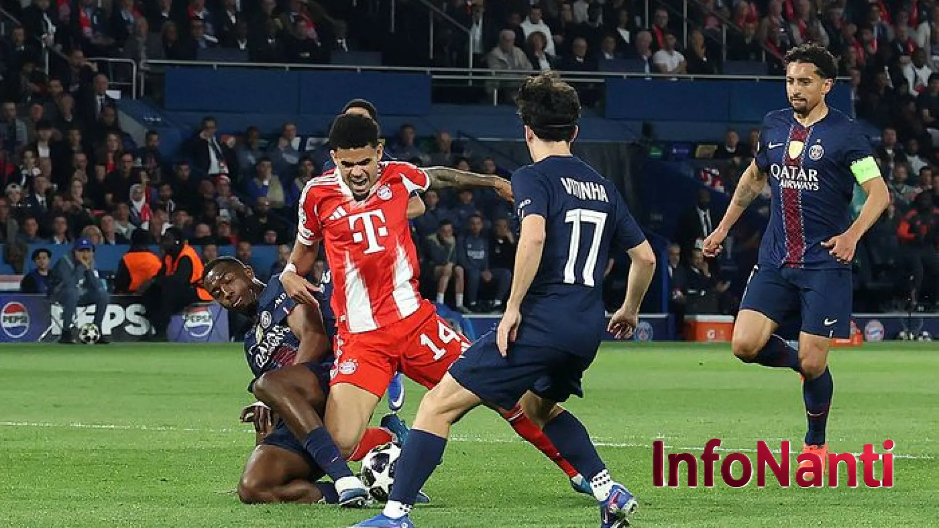 Hujan Gol di Paris: PSG Tundukkan Bayern Munich 5-4 dalam Drama Semifinal Liga Champions yang Melelahkan