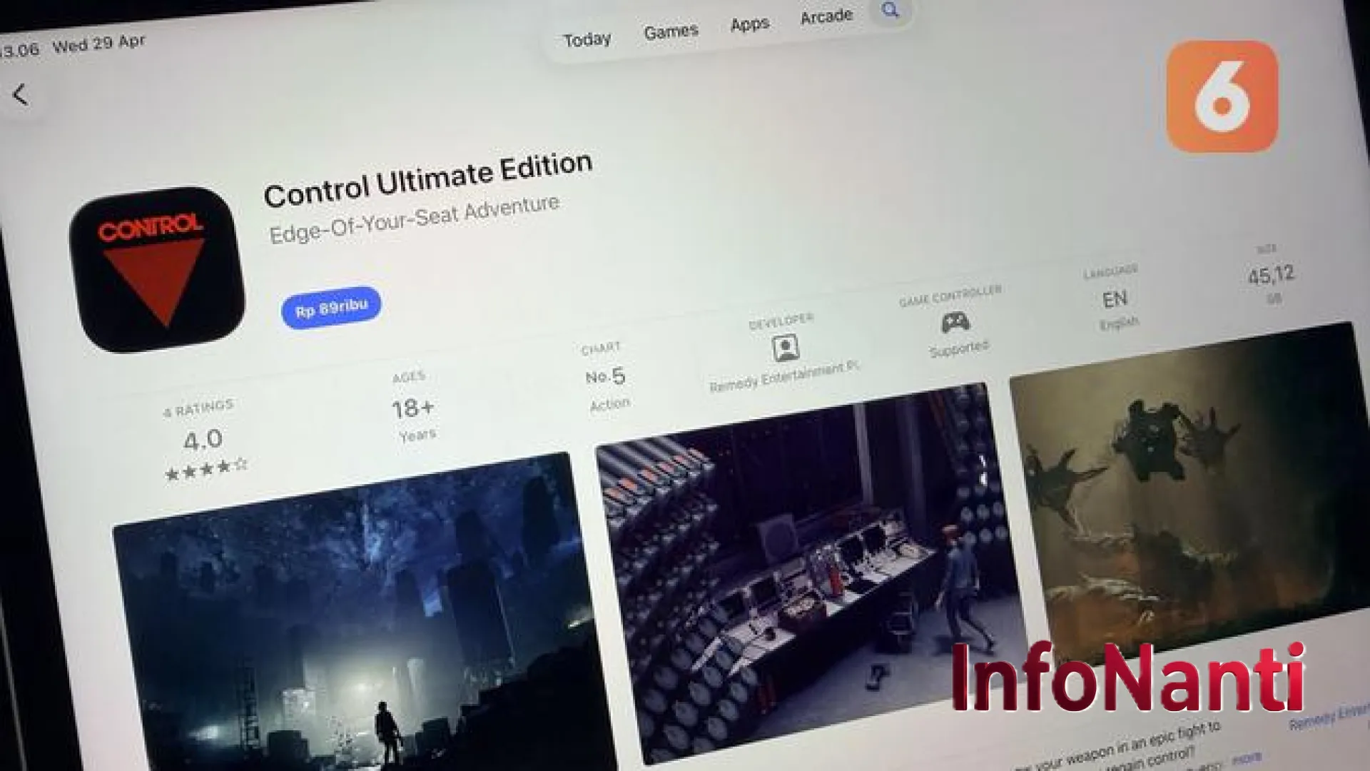 Control Ultimate Edition Resmi Meluncur di iPhone dan iPad: Terobosan Gaming AAA dalam Genggaman