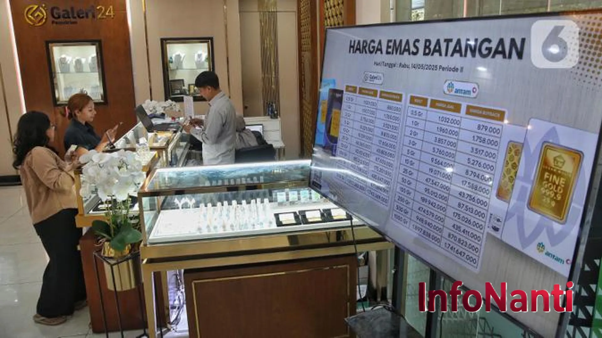Update Harga Emas Pegadaian 16 Mei 2026: Antam, UBS, dan Galeri24 Kompak Terjun Bebas, Saatnya Borong?