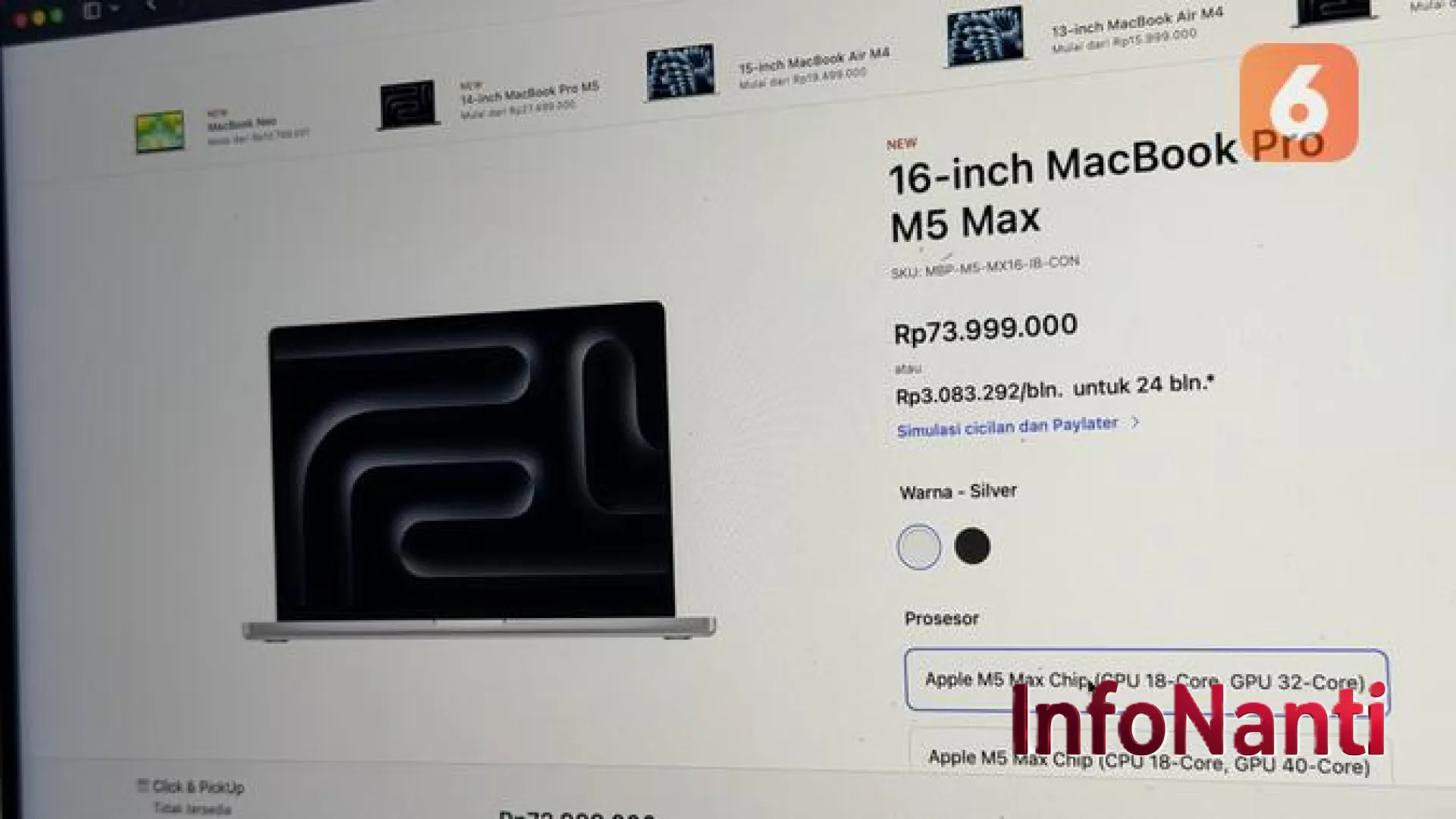 MacBook Pro M5 Pro & M5 Max 2026 Resmi Mendarat di Indonesia: Revolusi Performa AI dan Standar Baru Laptop Profesional