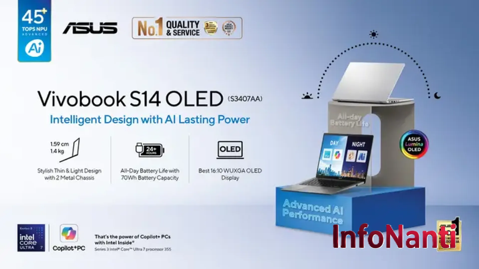 Review ASUS Vivobook S14 (S3407AA): Evolusi Laptop AI untuk Profesional dengan Mobilitas Tinggi