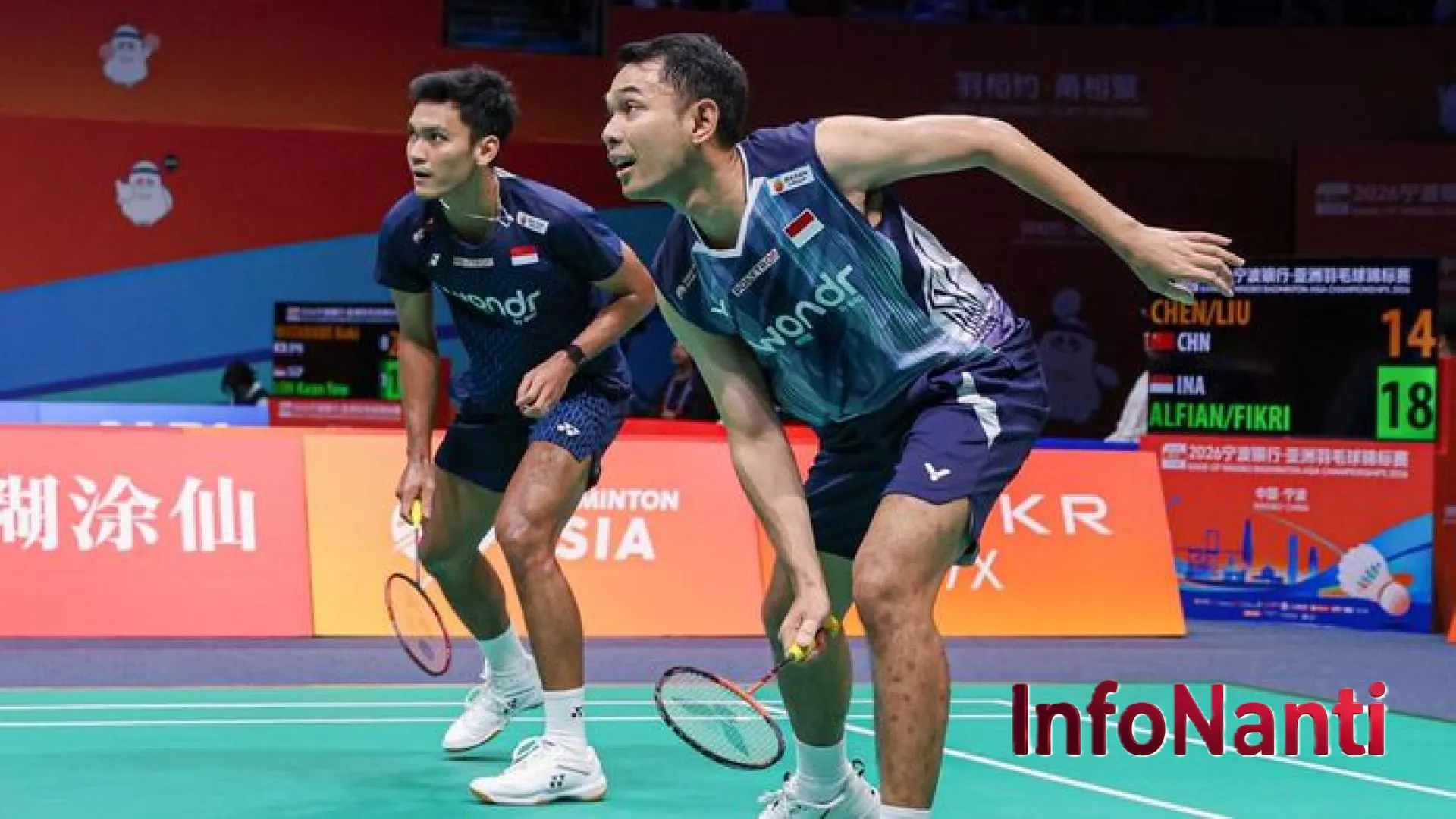 Dominasi di Ningbo! Fajar/Fikri dan Tiwi/Fadia Amankan Tiket Semifinal Kejuaraan Asia 2026