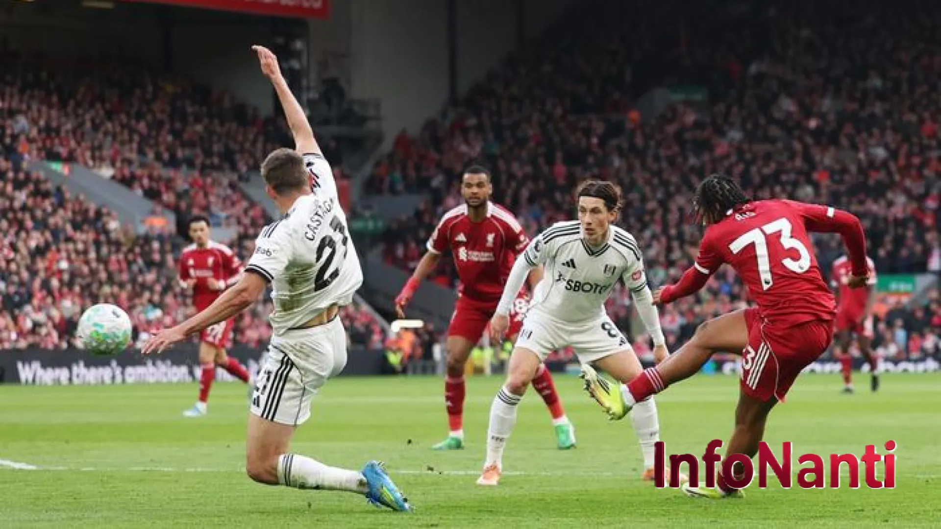 Magis Rio Ngumoha dan Mo Salah Bawa Liverpool Superior Atas Fulham di Babak Pertama
